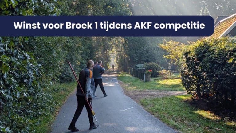 Winst voor Broek 1 tijdens AKF competitie